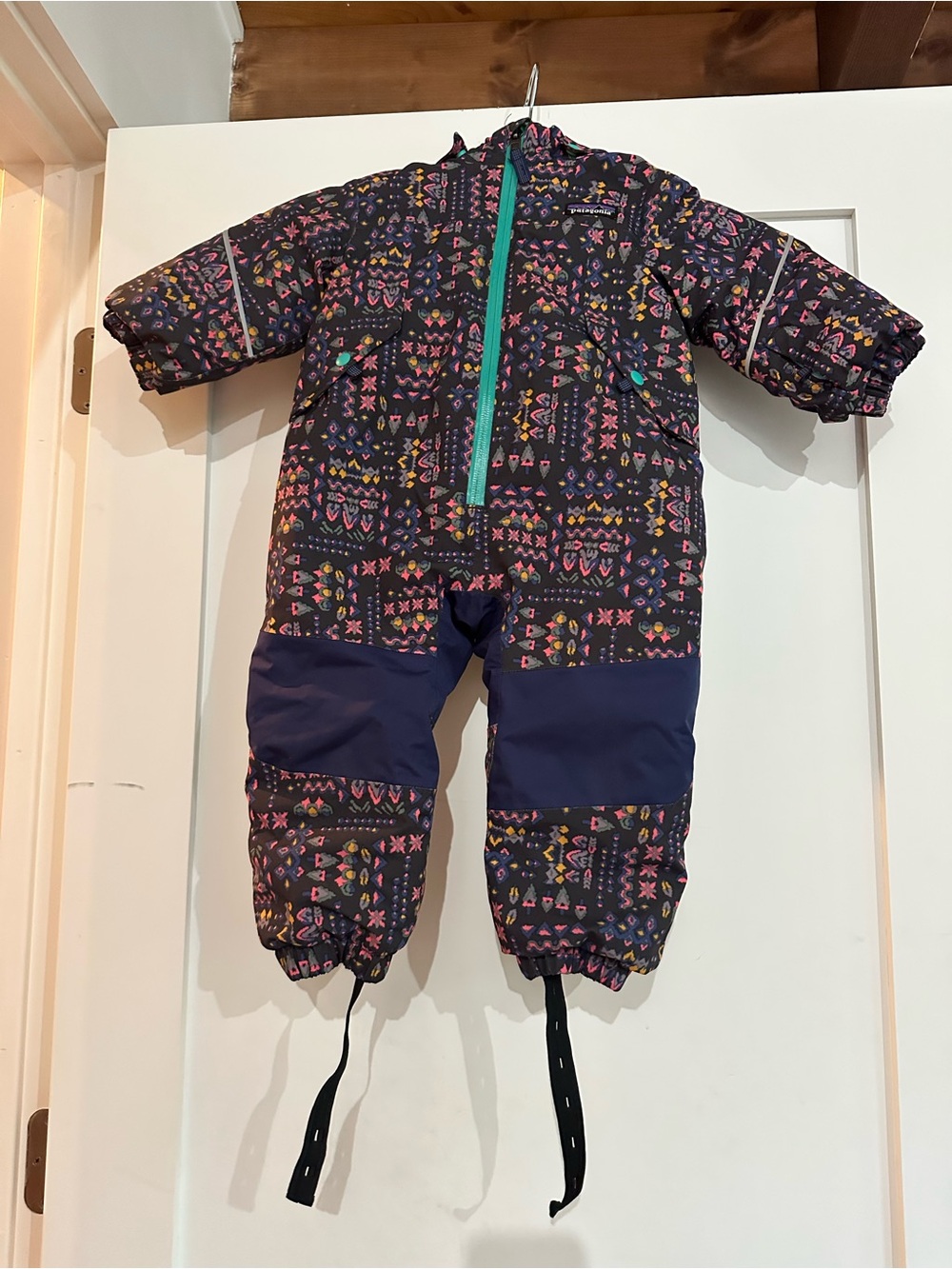 Patagonia Baby Printed One-Piece Snowsuit - Purple